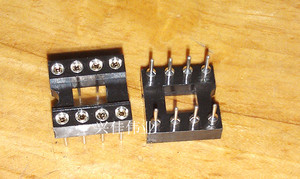IC插座 IC测试座 圆孔插座 8脚 圆针芯片座 8P插座 60个一管18元