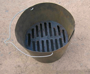 1号2号3号瓦缸煨汤缸烧烤缸烤红薯炉子专用木炭桶 生铁炉心
