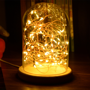 火树银花节能遥控床头灯LED创意礼物装饰卧室台灯插电小夜灯