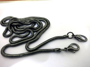 DIY女包包配件4MM宽铜质枪黑色金属链小包包链子蛇链链条包子