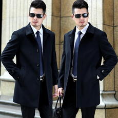 中年男士羊绒长大衣_中年男士羊绒长大衣