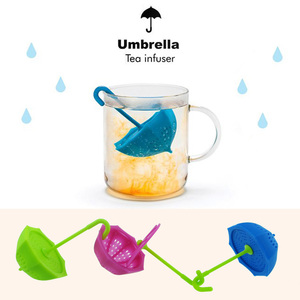 Umbrella 创意小雨伞泡茶器 硅胶茶漏 功夫茶包茶叶滤茶器