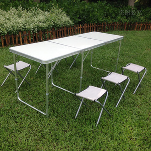 铝合金折叠桌椅 摆地摊3折桌 1.8米加长展业桌 招工台 野餐烧烤桌