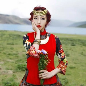 [转卖]ZH婉儿 颜色的店民族风限量版羊绒传统旗袍上衣