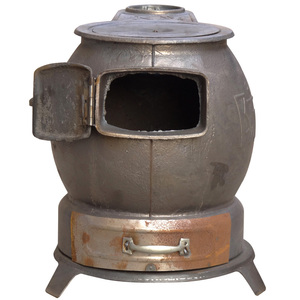 柴火炉铸铁煤炉家用老式农村炮弹烤火炉生铁室内烧炕通炕取暖炉子