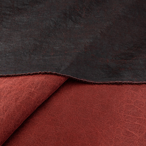 【砖红】顺德莨绸龟裂纹香云纱布料 手工复古非遗蚕丝服装面料