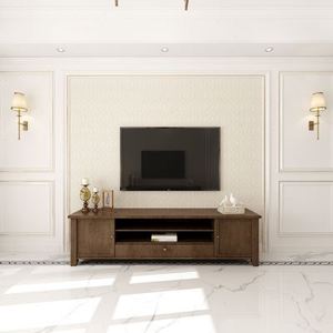 白色实木线条简约欧式电视u背景墙边框木条造型烤漆装饰金属条框