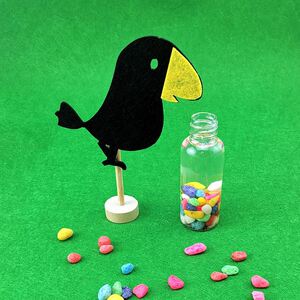 乌鸦喝水道具益智玩具礼物幼儿园中班小班科学实验科技小制作儿童
