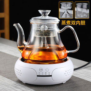 悦龙门电陶炉煮茶壶白茶耐高温玻璃蒸茶器全自动家用烧水茶具套装