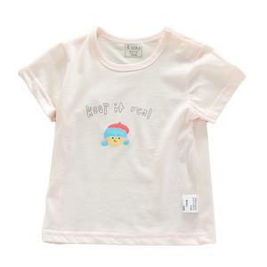 宝宝短袖夏季薄款婴儿纯棉半袖上衣肩扣儿童全棉T血衫加长款睡衣