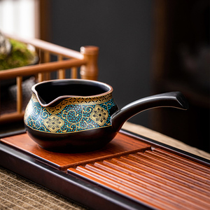 领艺 陶瓷功夫茶具配件公道杯家用复古茶海单品简约分茶器