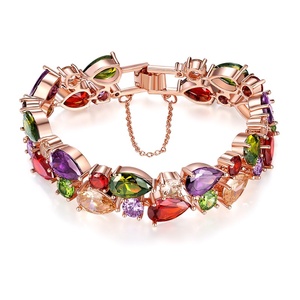 new Mona Lisa colorful zircon bracelet seven colors