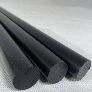 黑色PP尼龙棒 塑料棒材 聚丙烯棒A料 耐磨棒 圆棒 韧棒材 5-300