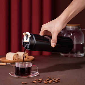 品家家品冲啡壶压法便携手咖法压咖啡杯316L不锈钢商务压杆过滤杯