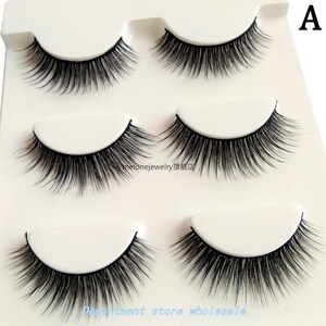 新品3 Pairf 3D FaLsE EyEyLashEs EyELash ExtEnsion Mink LashE