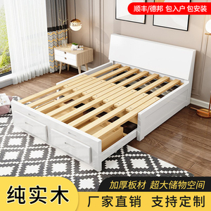 原木可折叠实木沙发床客厅小户型双人多功N能卧室两用拼接沙发床