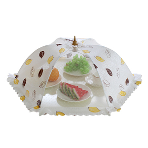 圆形家用可折叠菜罩饭菜防苍蝇遮剩菜罩餐桌子碗盖食物罩水果罩子