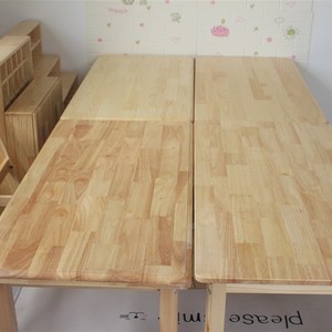 限时特价幼儿园长方桌儿童六人桌子木质桌子塑料桌木头童桌椅