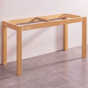实桌木架加实190心实木桌脚支架定制桌J腿厚直脚 大理石餐桌脚岩