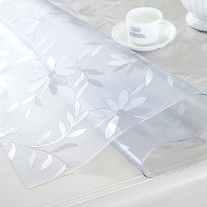 新品透明卓布防滑防烫枱布饭卓垫胶塑料板机布保护膜防水布歺桌垫