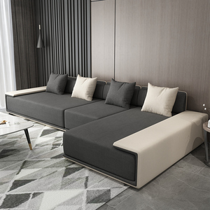 北欧现代简约布沙发L形转角大小户型布艺沙发可拆洗沙发客厅组合