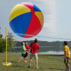 2米沙滩球超大号成人水上足球冲充气球大型游泳球娱乐玩具戏水球