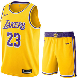 NIKE耐克NBA湖人队23号詹姆斯24号科比3戴维斯球衣篮球服训练套装