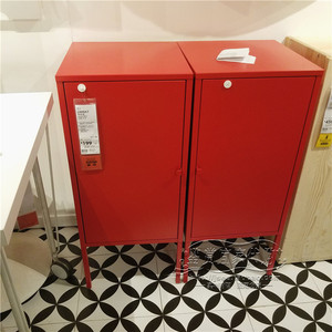 利克胡储物组合餐具柜橱柜收纳柜餐边柜红色(140x82cm)国内代购