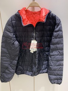 正品 Esprit 男装休闲双面羽绒服 128EE2G014 999