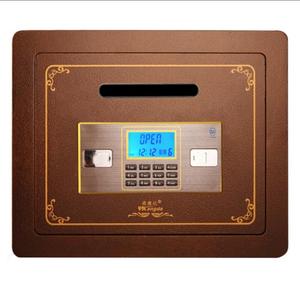 甬康达保险柜 D-30面投 古铜色电子密码小型家用办公前投币保险箱