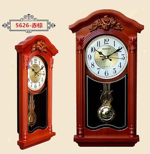 正品海之星老式敲点中式欧式客厅摇摆整点报时挂钟表复古时钟钟表