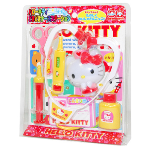 韩国进口 Hello Kitty 儿童益智角色扮演玩具套装看病打针游戏