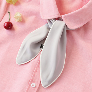 百搭小领巾女陈立农同款领结丝巾粉色围巾韩国领带窄装饰方巾