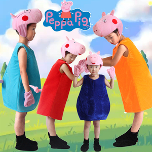 小猪佩奇服装儿童演出服幼儿舞蹈佩奇人偶衣服乔治猪妈妈表演服装