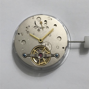 手表配件  上海仿陀飞轮机芯 12点位动能显示 6点位裸摆轮机芯