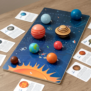太阳系八大行星3D创意星系立体拼图儿童科学实验套装益智启蒙玩具
