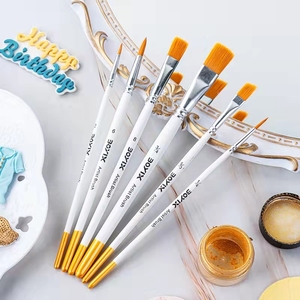 翻糖蛋糕画笔烘焙蛋糕工具色粉刷色素刷翻糖刷毛边勾线笔上色画笔