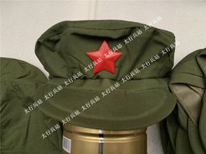 库存正品 老式解放帽 七八十年代65解放帽 的确良帽子 红卫兵帽