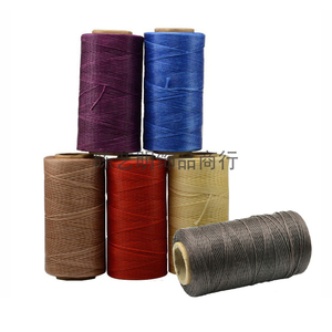 150D皮具扁蜡线DIY手工工具皮革涤纶线手缝编织蜡线手缝编织蜡绳