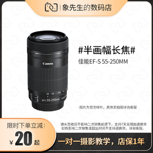 佳能55-250mm f/4-5.6 IS STM静音长焦人像防抖 二手单反相机镜头