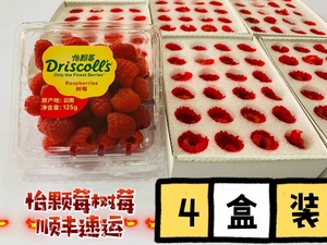 怡颗莓树莓4盒鲜果网红覆盆子现货红莓孕妇水果新鲜大果顺丰包邮