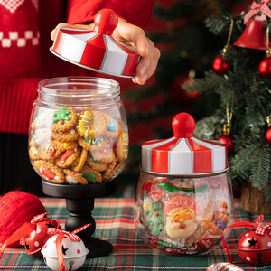 圣诞节创意礼物罐小零食糖果收纳盒糖果点心烘焙包装礼品盒送朋友