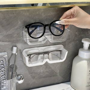 眼镜放置架壁挂式墨镜收纳架透明亚克力高级感学生近视眼镜展示盒
