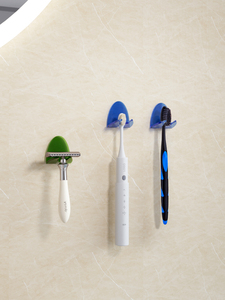 浴室牙刷架创意壁挂免打孔手剃须刀放置架卫生间挂电动牙刷置物架