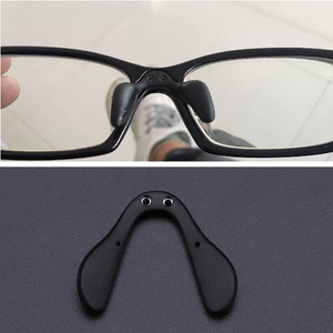 骑行镜马鞍鼻托运动风镜配件一体式自行车户外眼镜可调节黑色鼻垫