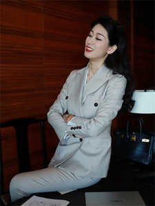 高级感西装套装女2024春秋新款韩版英伦风职业商务两件套正装西服