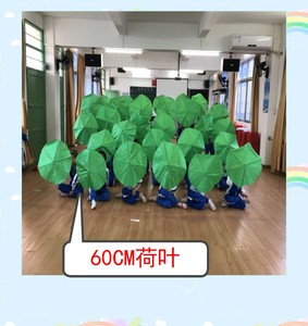 六一儿童舞蹈道具仿真大荷叶清风荷影超大荷叶可定做尺寸假花绿叶