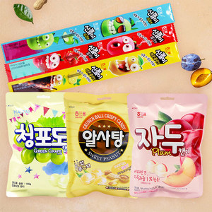韩国进口食品海太李子味糖水果味喜糖/长条软糖网红同款糖果零食
