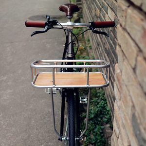 kolor单车复古自行车篮通勤车框竹制竹板铝合金车蓝