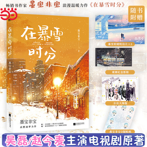 当当网【赠纪念票根+明信片+海报+贴纸】在暴雪时分 新版 墨宝非宝作品吴磊赵今麦主演同名电视剧原著小说 青春言情小说畅销书正版